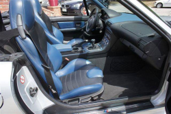 2002 BMW M Roadster in Titanium Silver Metallic over Estoril Blue & Black Nappa