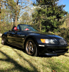 1998 BMW M Roadster in Cosmos Black Metallic over Imola Red & Black Nappa